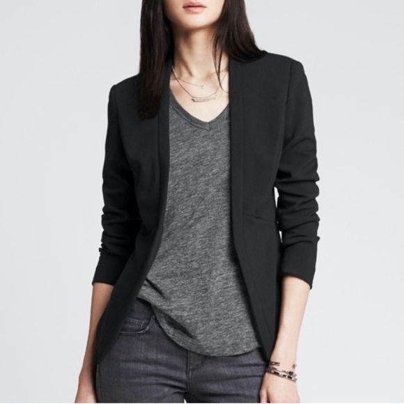 Banana Republic Cutaway Open Fitted Blazer - Picture 1 of 7